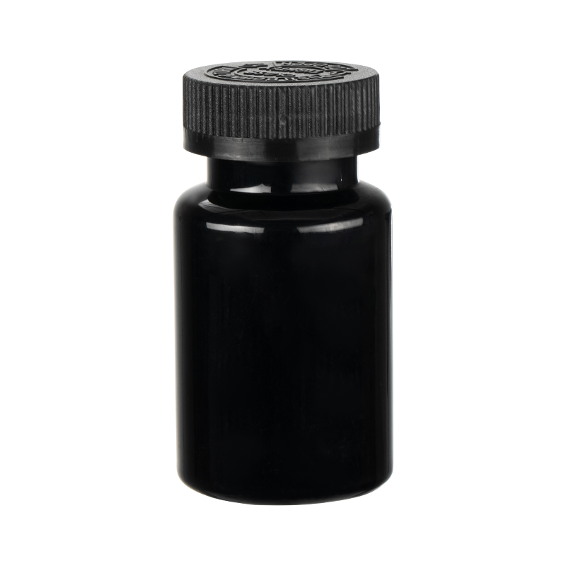 Bottiglia rotonda a collo alto in PET da 120 ml