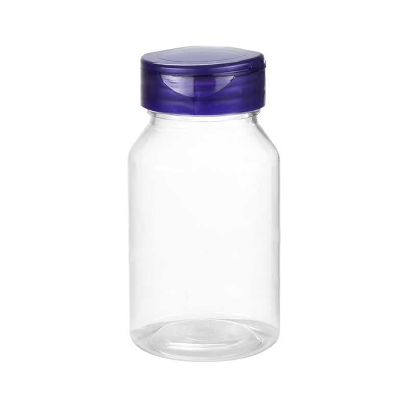 Bottiglia a spalla obliqua in PET da 120 ml