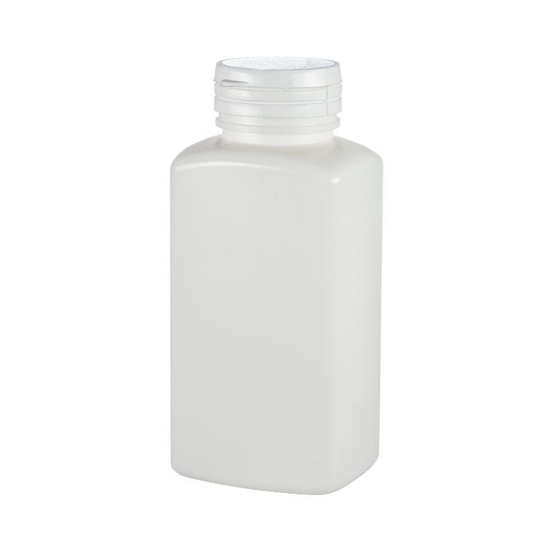 Bottiglia quadrata in HDPE con coperchio a strappo