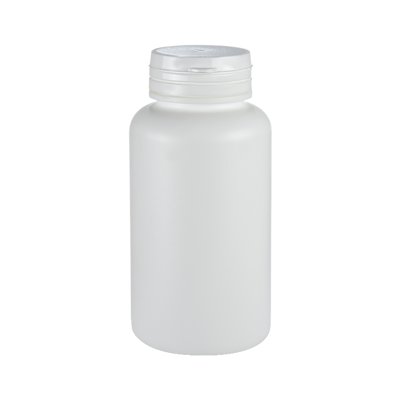 Bottiglia rotonda in HDPE con coperchio a strappo da 44 mm